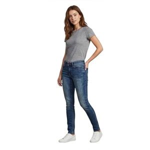 Hollister Women's Dark Blue Skinny Jeans